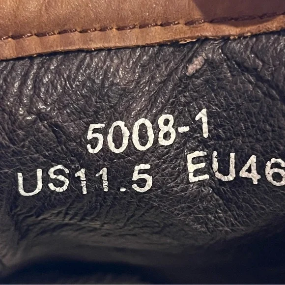 OTTO ZONE Cowboy/Motorcycle Boots, Brown Leather, Side Zippers, Buckles, Sz 11.5 - Picture 11 of 11